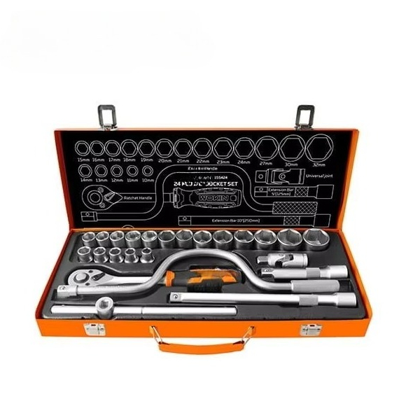 Socket Wrench - طقم مفاتيح ربط 24 قطعة مقاس