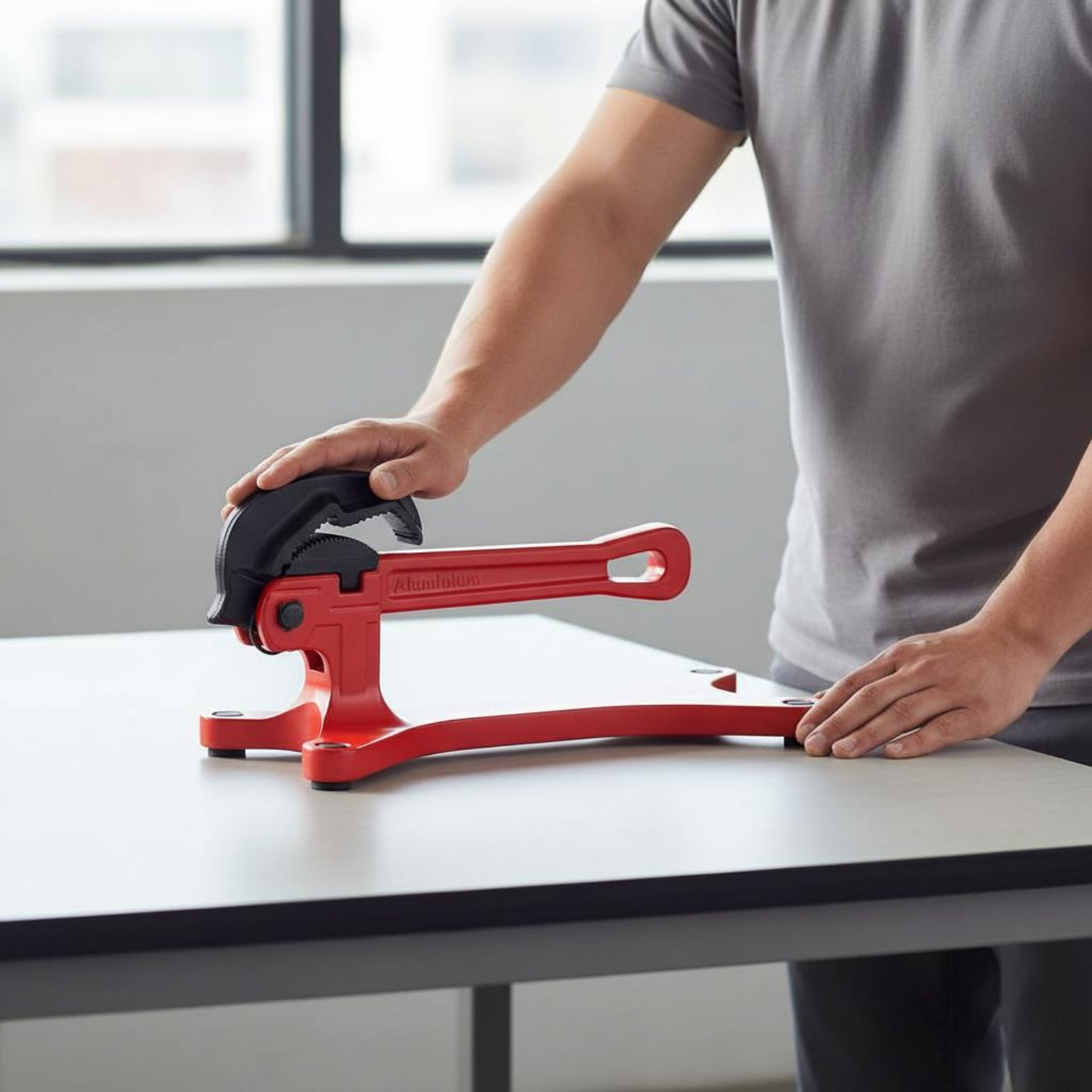 Hand Tools In Workshop - مفتاح أنابيب ذاتي القفل محمول وقابل