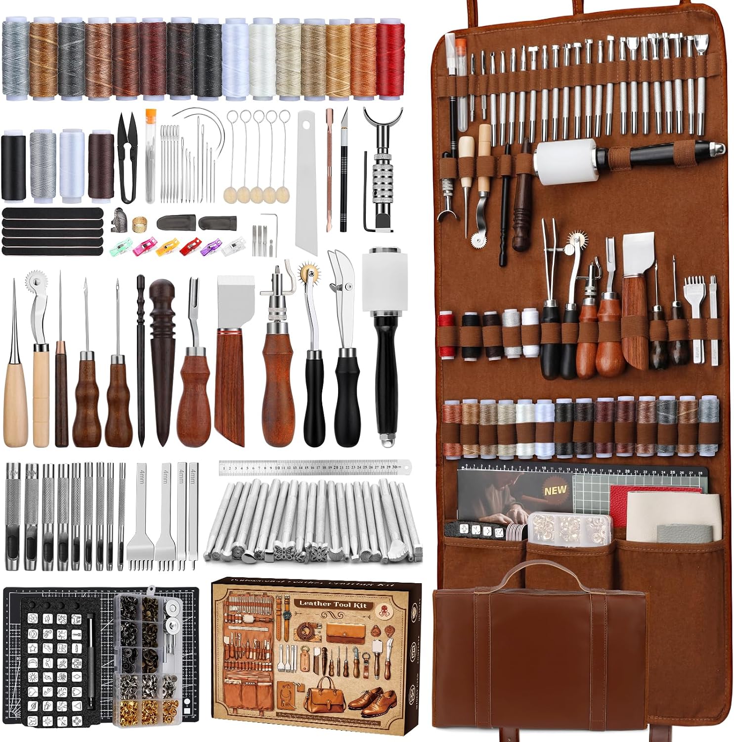 Tool Bag - طقم أدوات العمل بالجلد، مجموعة أدوات