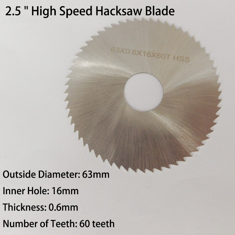 2.5 بوصة 63 مللي متر سبيكة HSS - مراجعة Hacksaw وسعره