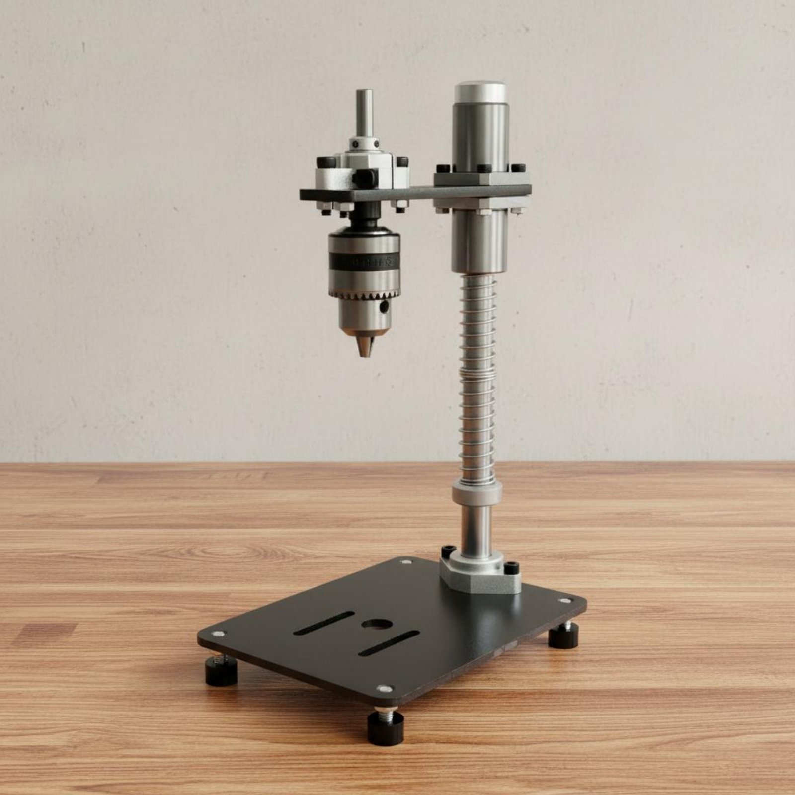 حامل مثقاب يدوي ثابت مع دليل ح - مراجعة Drill Press وسعره