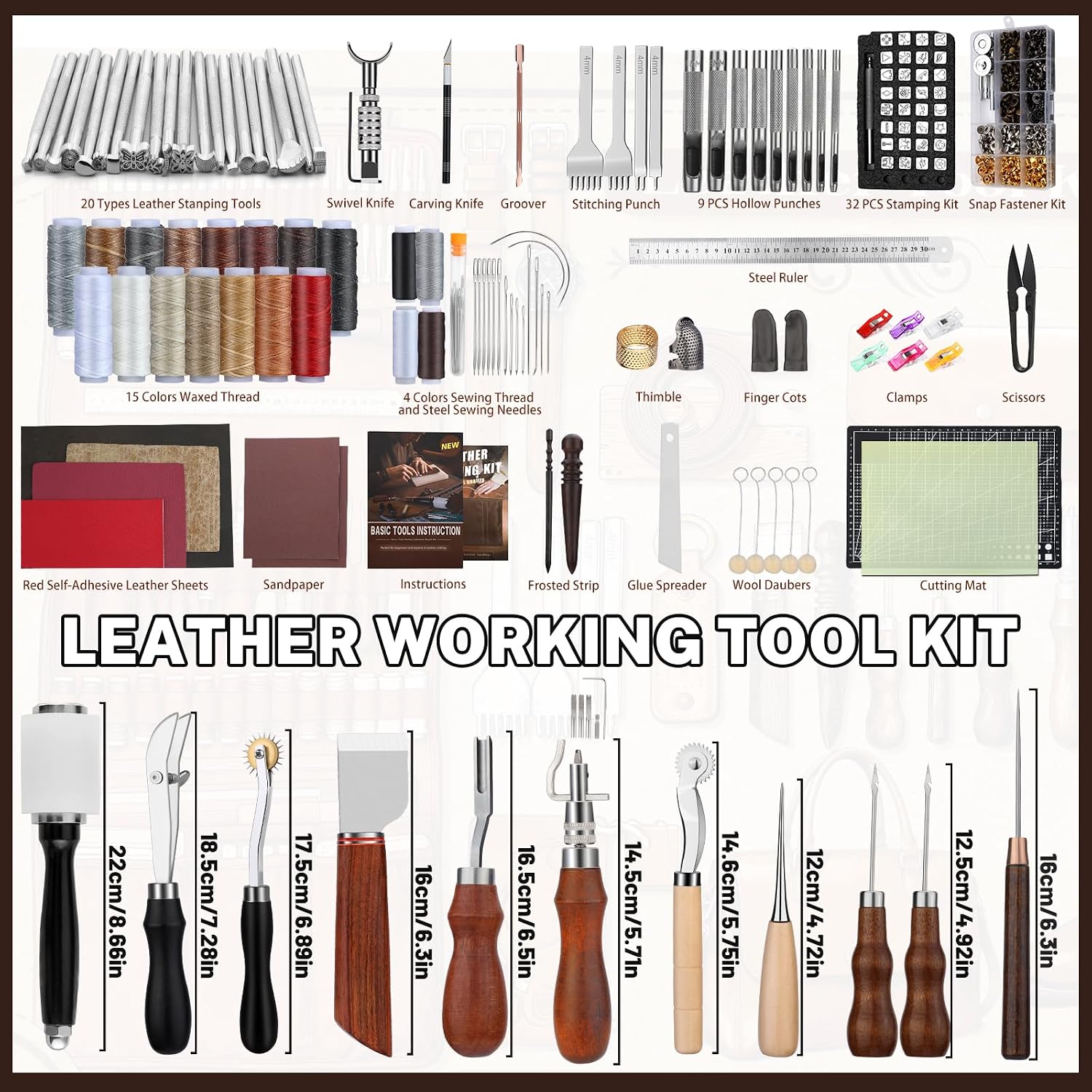 طقم أدوات العمل بالجلد، مجموعة - مراجعة Tool Bag وسعره