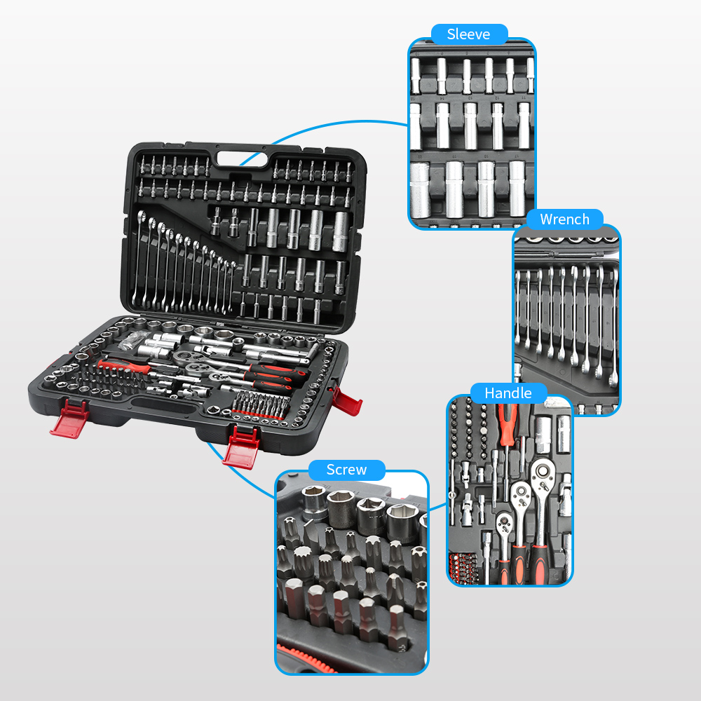 طقم أدوات ميكانيكية 215 قطعة،  - مراجعة Tool Set وسعره